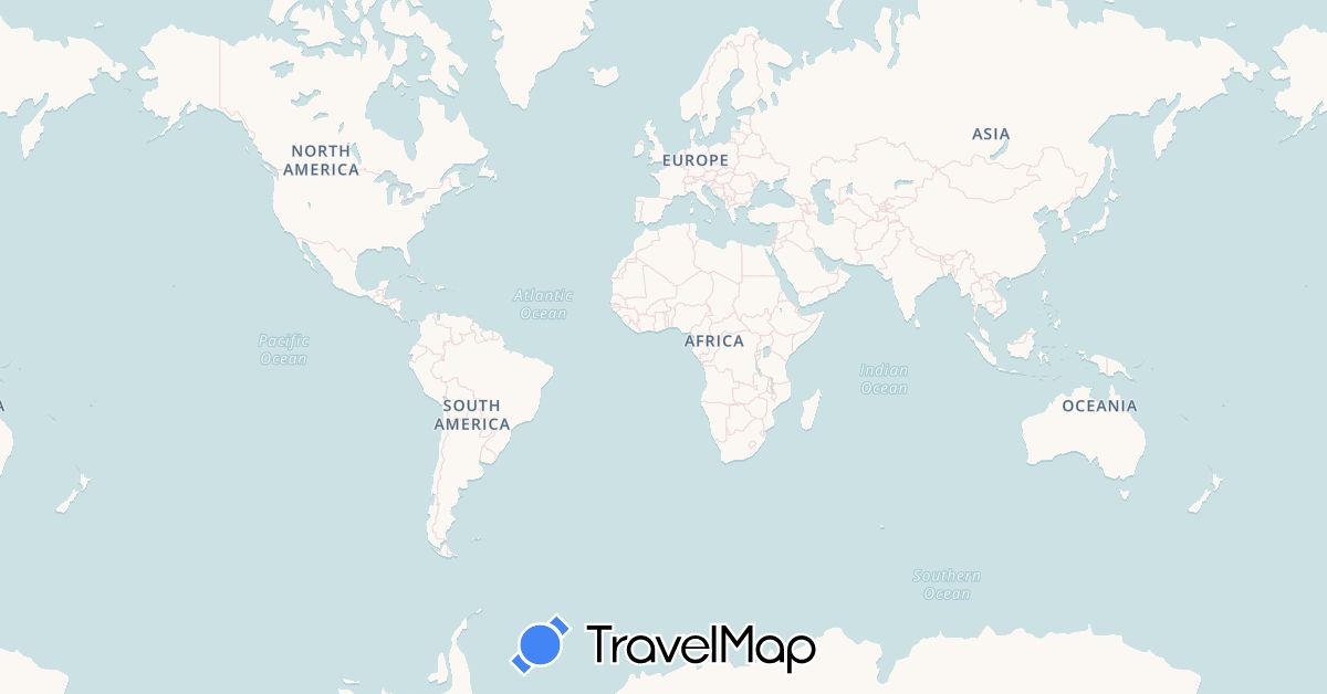 TravelMap itinerary: driving, bus, plane, cycling, hiking, boat, motorbike, téléphérique in United Arab Emirates, Australia, Bolivia, Chile, Ecuador, France, Cambodia, Laos, Mexico, New Zealand, Panama, Peru, Singapore, Thailand, United States, Vietnam (Asia, Europe, North America, Oceania, South America)